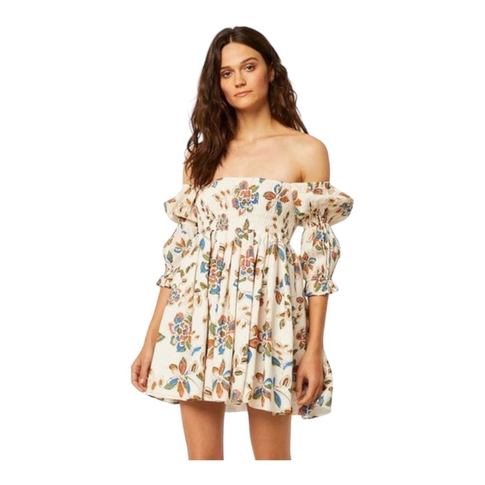 Misa Los Angeles Zadie Dress in Flora Block NWT